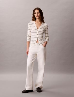 Женские кардиганы Calvin Klein Tech Knit Rib Stripe Cardigan — фото 2
