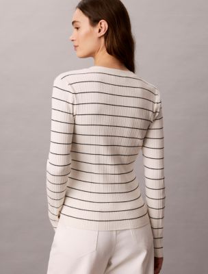 Женские кардиганы Calvin Klein Tech Knit Rib Stripe Cardigan — фото 4