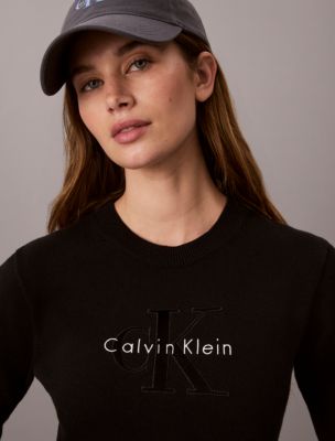 Женские платья Calvin Klein Monogram Logo Long Sleeve Mini Dress — фото 2