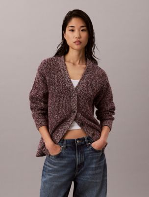 Mouline Relaxed Cardigan, Rhododendron