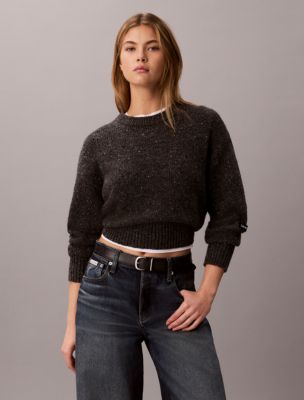 Relaxed Crewneck Sweater, Gunmetal