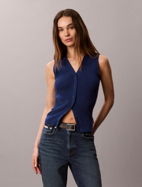 Женские топы Calvin Klein Smooth Cotton Rib Tank Top