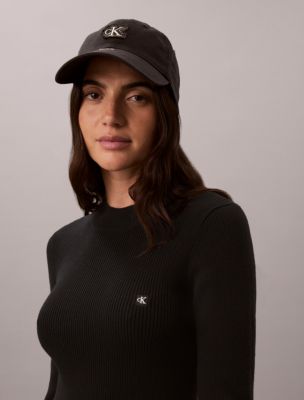 Женское платье Calvin Klein Mock Neck Ribbed Mini, цвет: Чёрный — фото 3