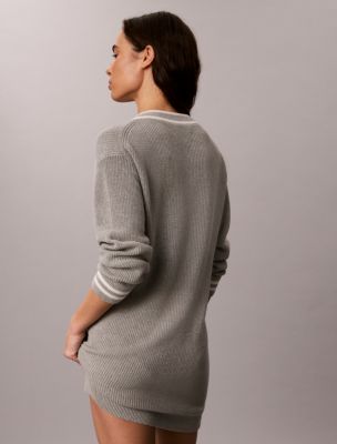 Женские платья Calvin Klein Woven Monologo Tunic V-Neck Dress — фото 5