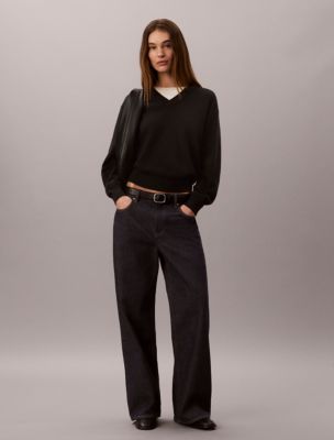 Женские свитеры Calvin Klein Dual Layer Relaxed Sweater — фото 2
