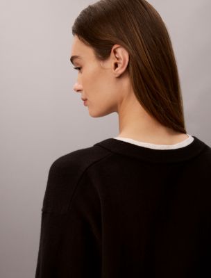Женские свитеры Calvin Klein Dual Layer Relaxed Sweater — фото 5