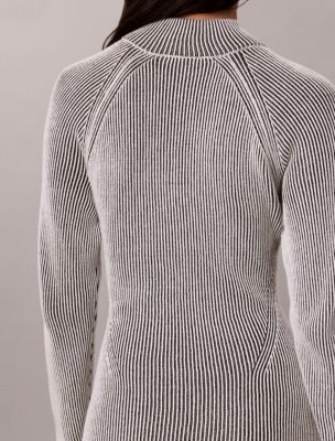 Женское платье Calvin Klein Monogram Graphic Rib Mini, цвет: Чёрный комбинированный — фото 4