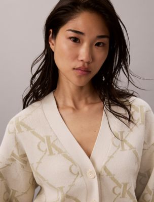 Monogram Logo Cardigan Sweater - thumbnail 4