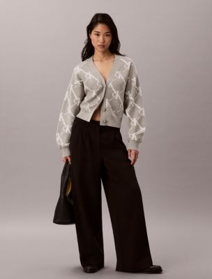 Женские кардиганы Calvin Klein Monogram Logo Cardigan Sweater — фото 2