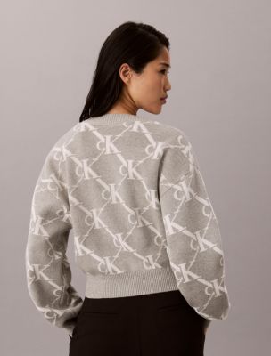 Женские кардиганы Calvin Klein Monogram Logo Cardigan Sweater — фото 5