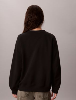 Женские худи Calvin Klein Monogram Fleece Crewneck Sweatshirt — фото 4
