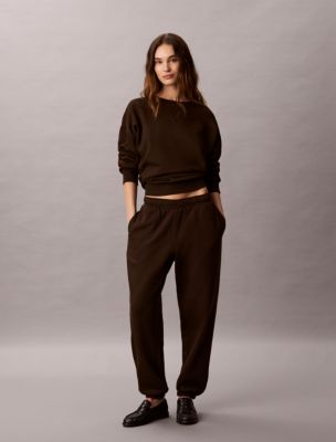 Monogram Logo Joggers, Dark Coffee
