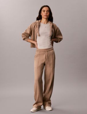Logo Tape Fleece Sweatpants, Amphora