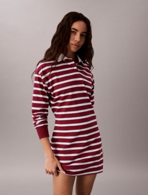 Женские платья Calvin Klein Striped Rugby Polo Mini Dress — фото 2