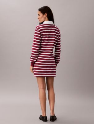 Женские платья Calvin Klein Striped Rugby Polo Mini Dress — фото 5
