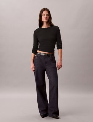 Женские футболки Calvin Klein Pointelle Knit Slim Tee — фото 2