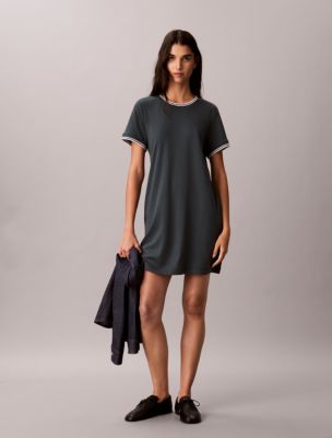 Женские платья Calvin Klein Tipping Stripe T-Shirt Dress — фото 2