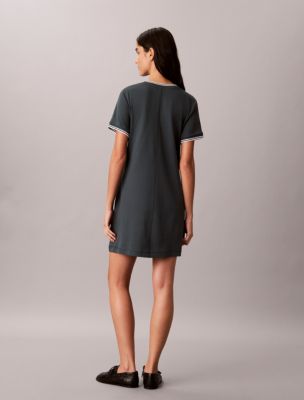 Женские платья Calvin Klein Tipping Stripe T-Shirt Dress — фото 5