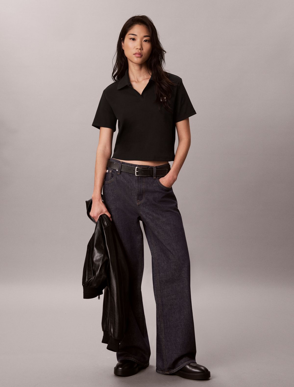 Woven Monologo Polo Shirt