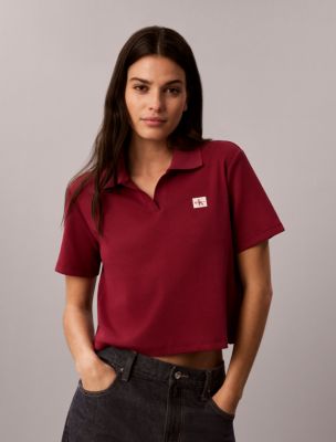 Woven Monologo Polo Shirt, Rhododendron
