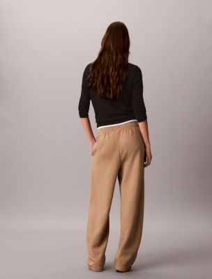 Женские брюки Calvin Klein Monologo Fleece Barrel Pants — фото 3