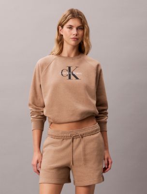 Monologo Relaxed Crewneck Sweatshirt, Amphora