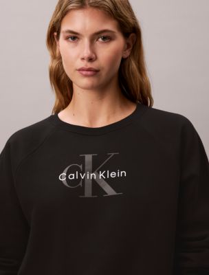 Женские худи Calvin Klein Monologo Relaxed Crewneck Sweatshirt — фото 3
