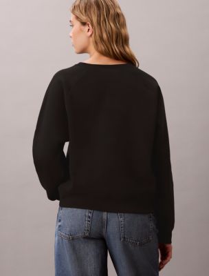 Женские худи Calvin Klein Monologo Relaxed Crewneck Sweatshirt — фото 4