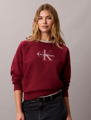 Monologo Relaxed Crewneck Sweatshirt, Rhododendron