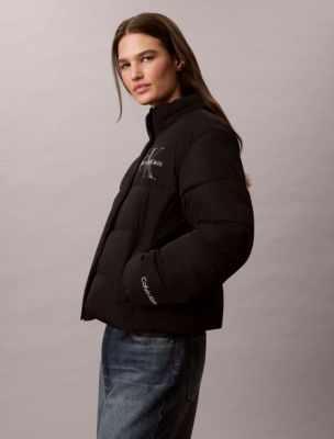 Женские куртки Calvin Klein Matte Monologo Puffer Jacket — фото 4