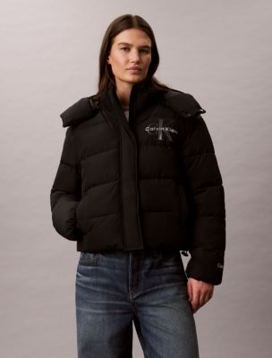 Matte Monologo Puffer Jacket, Black
