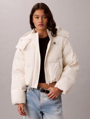 Matte Convertible Down Puffer Jacket, Tofu