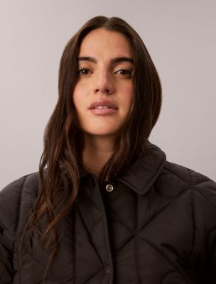 Женские куртки Calvin Klein Emblem Logo Nylon Quilted Liner Jacket — фото 3