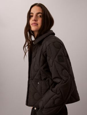 Женские куртки Calvin Klein Emblem Logo Nylon Quilted Liner Jacket — фото 4