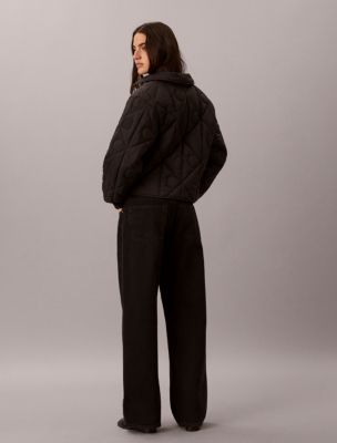 Женские куртки Calvin Klein Emblem Logo Nylon Quilted Liner Jacket — фото 5