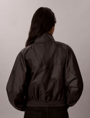 Женские куртки Calvin Klein Emblem Logo Jacquard Windbreaker — фото 4