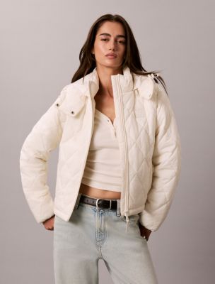 Quilted Hooded Puffer Jacket, Tofu