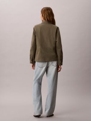Женские куртки Calvin Klein Cotton Canvas Jacket — фото 4