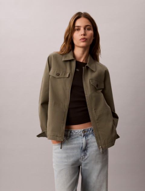 Женские куртки Calvin Klein Cotton Canvas Jacket