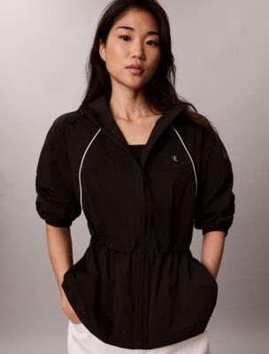 Женские куртки Calvin Klein Lightweight Cinch Waist Windbreaker Jacket — фото 4