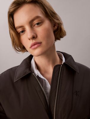 Женские куртки Calvin Klein Padded Nylon Bomber Jacket — фото 6