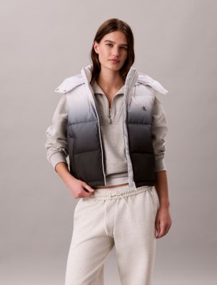 Женский жилет Calvin Klein Ombre Puffer Vest, цвет: Чёрный — фото 3