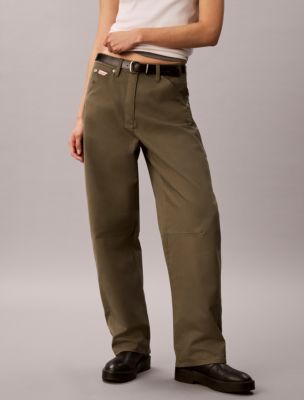 Женские брюки Calvin Klein Cotton Twill Painter Pants — фото 2