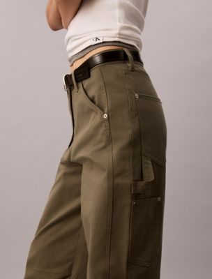 Женские брюки Calvin Klein Cotton Twill Painter Pants — фото 3