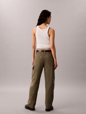 Женские брюки Calvin Klein Cotton Twill Painter Pants — фото 5