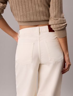 Женские брюки Calvin Klein Cotton Twill Wide Leg Pants — фото 5