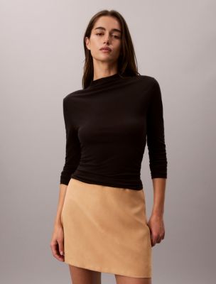 Женская юбка Calvin Klein Sueded Mini, цвет: Tigers Eye — фото 2