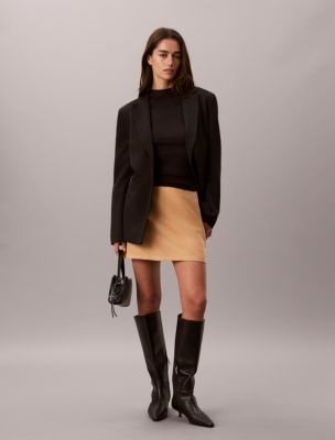 Женская юбка Calvin Klein Sueded Mini, цвет: Tigers Eye — фото 1
