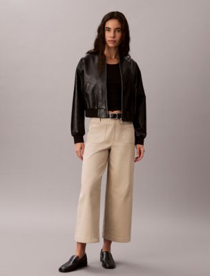 Stretch Twill Marcy Pants, White Pepper