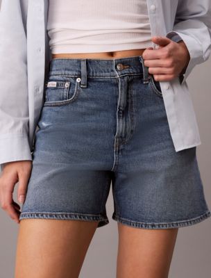 Женские шорты Calvin Klein High Rise A-Line Denim Shorts — фото 2